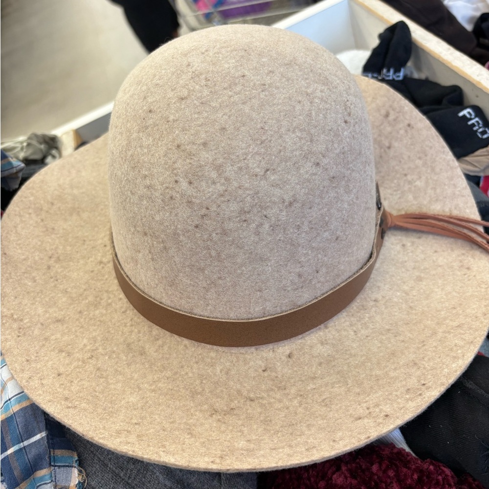 Sunday Tan Felt Hat with Brown Band